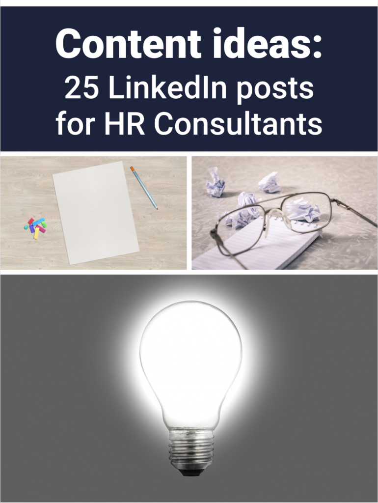 25 linkedin post - content ideas for HR professionals
